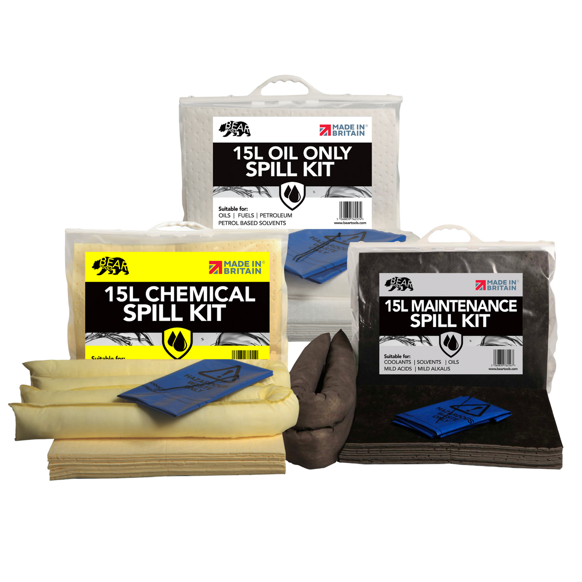 BearTOOLS 15L Spill Kit