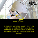 BearTOOLS Coil Helmet Lanyard Dual Attachment