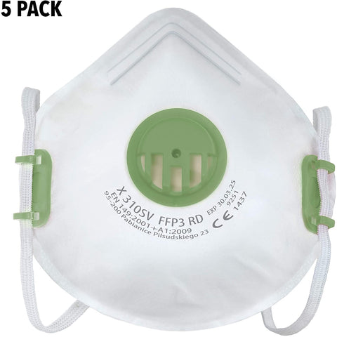 FFP3 Respirator, Construction Dust Mask, CE, EN149:2001+A1:2009 Face Mask