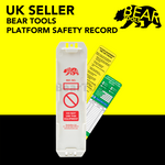 BearTOOLS Platform Safety Kit (10 Holder & 20 Tags)